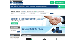 Desktop Screenshot of nzairfilter.co.nz
